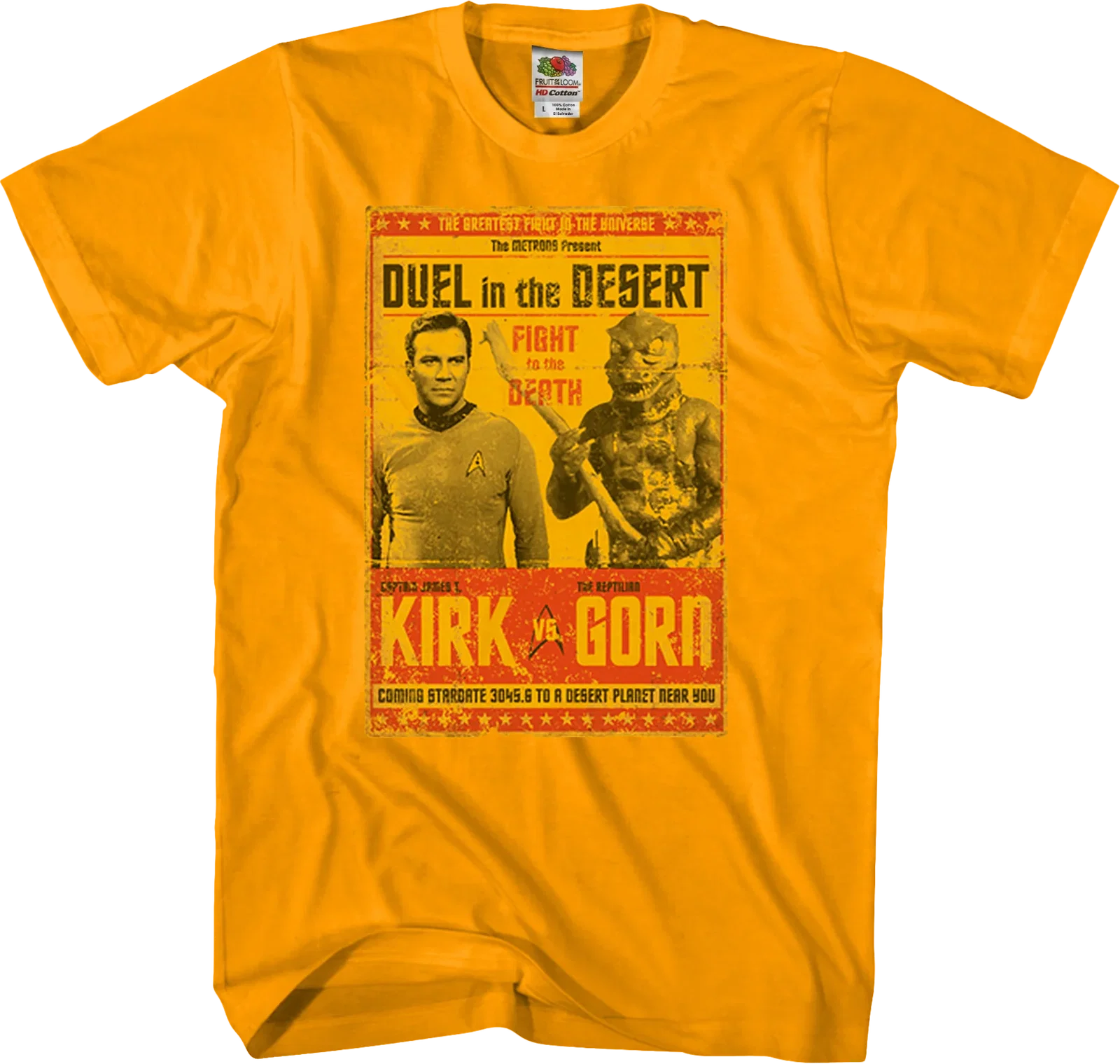 Kirk vs Gorn Star Trek T-Shirt