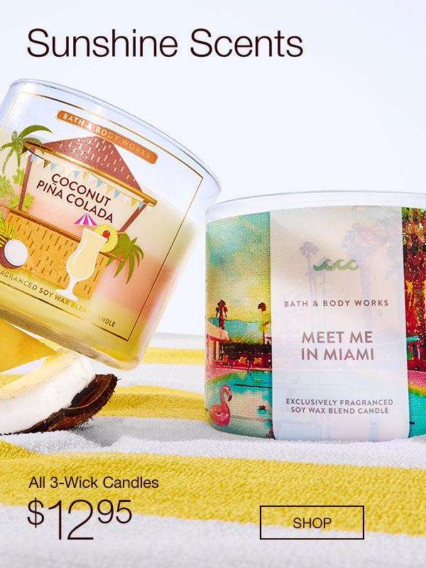 All 3-Wick Candles $12.95 