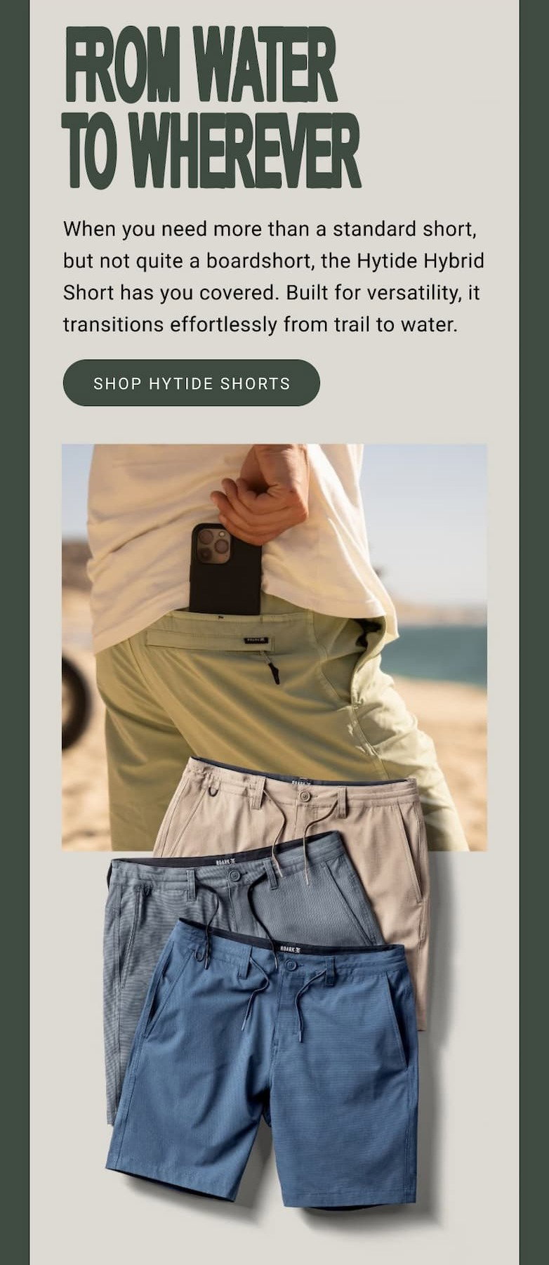 From Water To Wherever - The Hytide Shorts