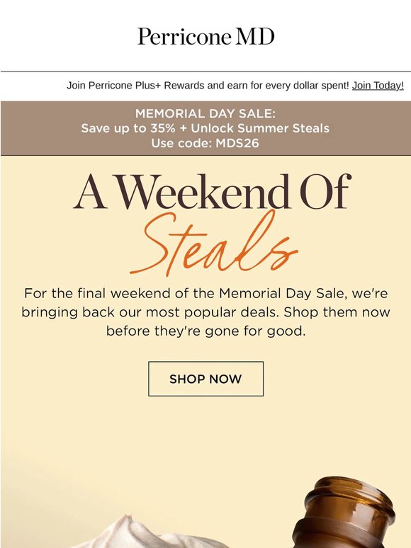 Final Hours on Summer Steals. Up to 70% Off!