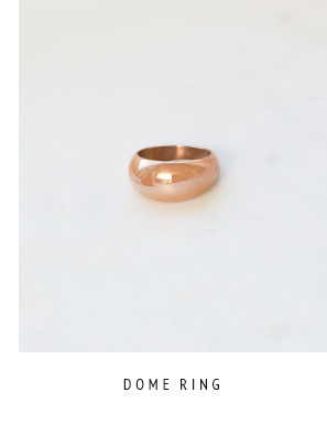Dome Ring -  rosévergoldete