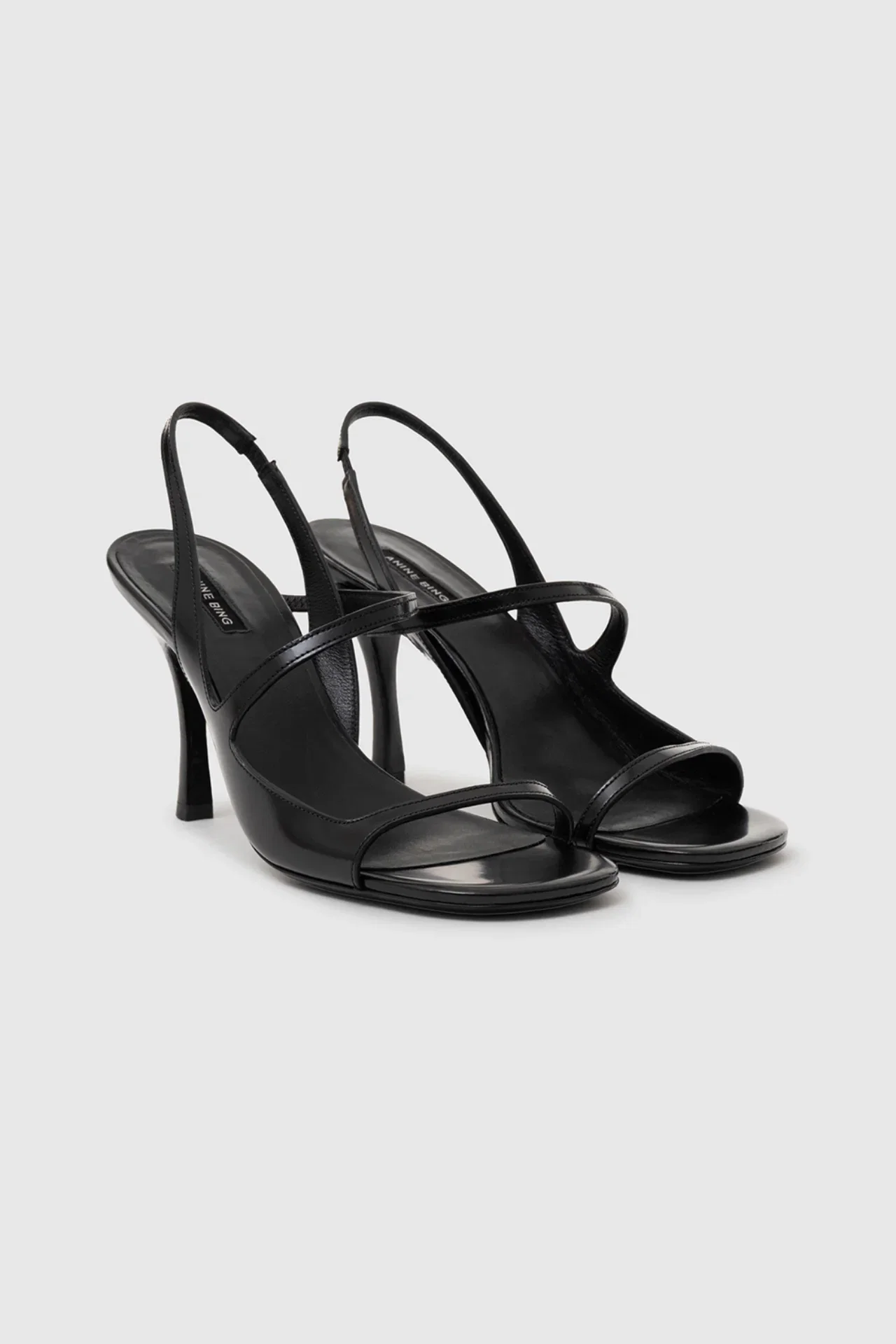 Image of Anine Bing Iva Sandal Smooth Black