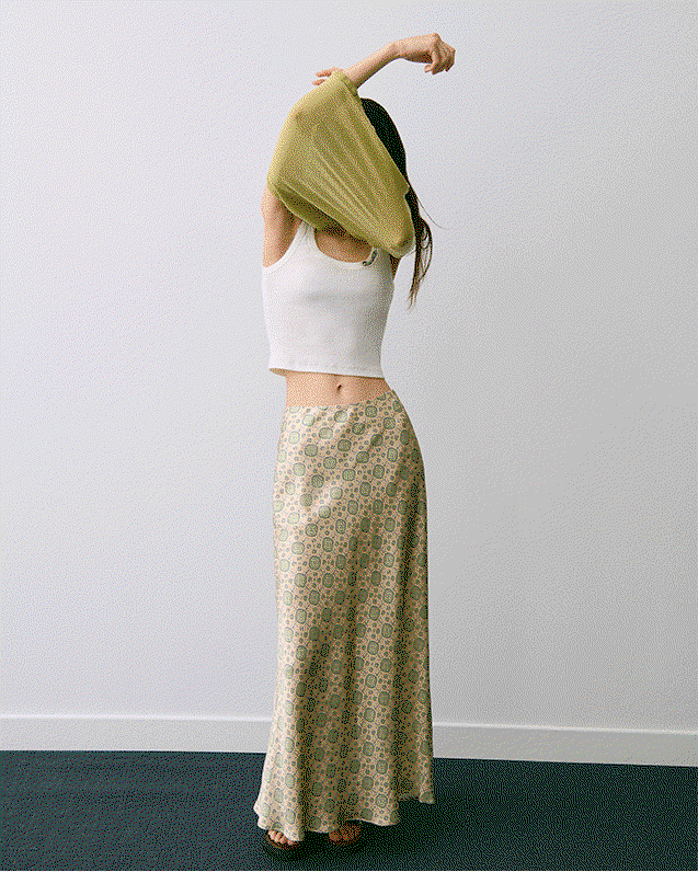 Jupe fluide imprimée