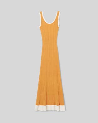 Robe longue maille