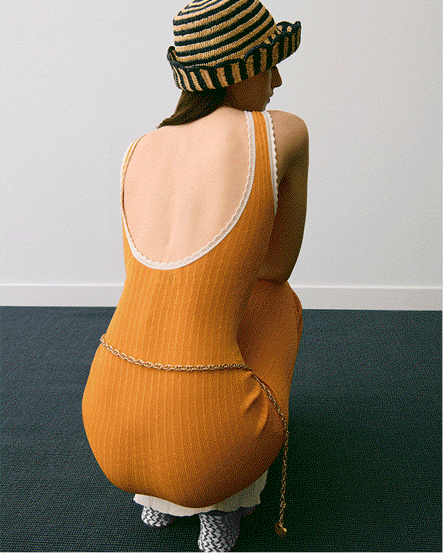 Robe longue maille