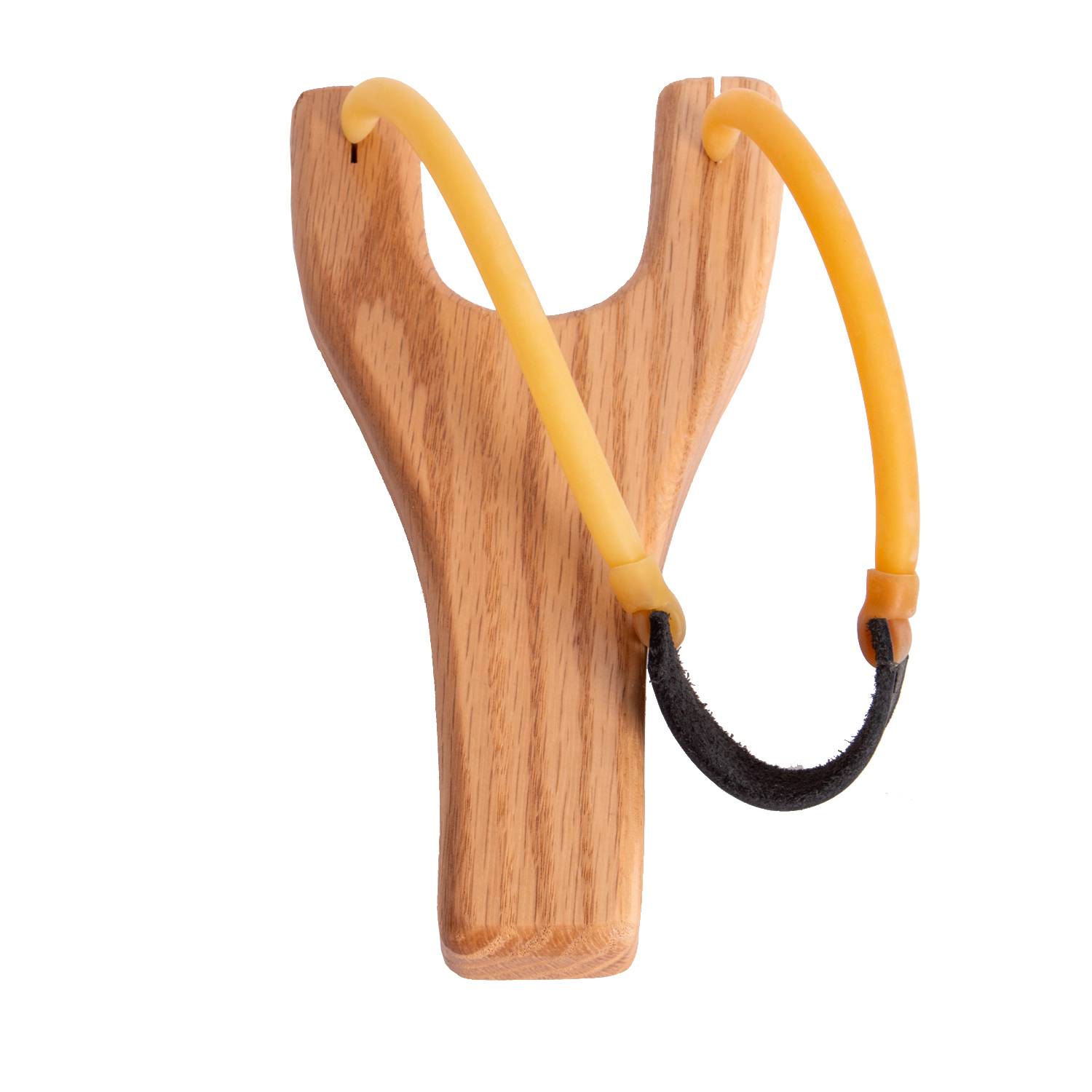 Image of Lehman's Amish-Made Slingshot with Oak and Leather
