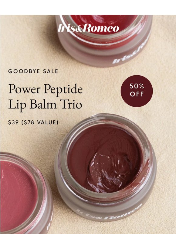 Don't miss 50% off this Lip Trio
