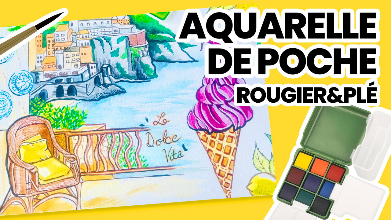 Peindre un carnet de voyage avec l'aquarelle de poche Rougier&Plé