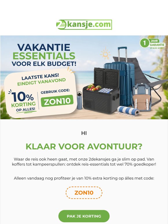Slimme 2dekansjes voor de vakantie