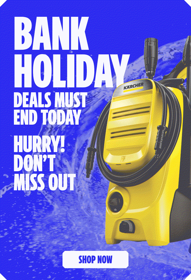 Bank holiday deals must end today. Hurry! don