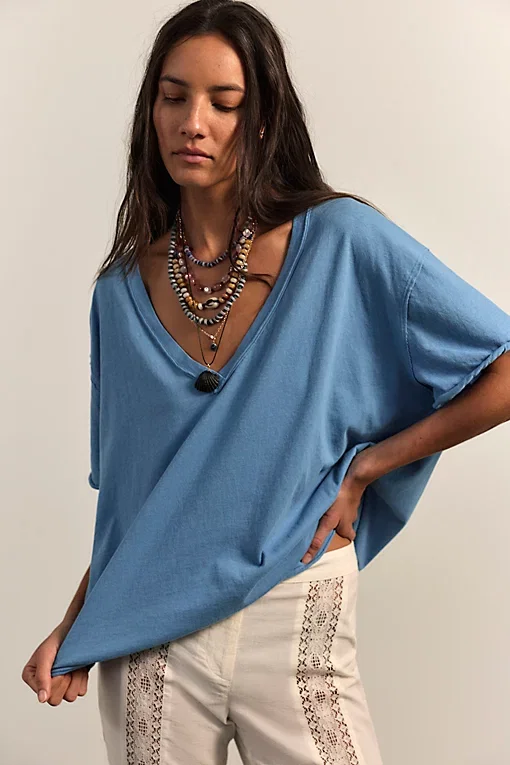 We The Free Nina V Neck Tee