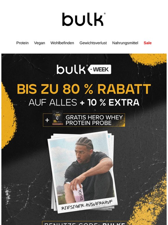 Nur noch wenige Stunden : bis zu 80 % Rabatt + extra 10 %