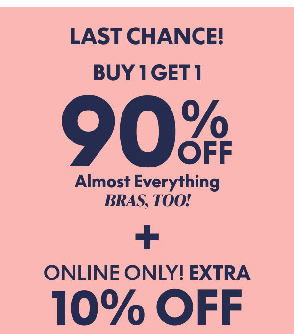 BOGO 90% Off + 10% Off