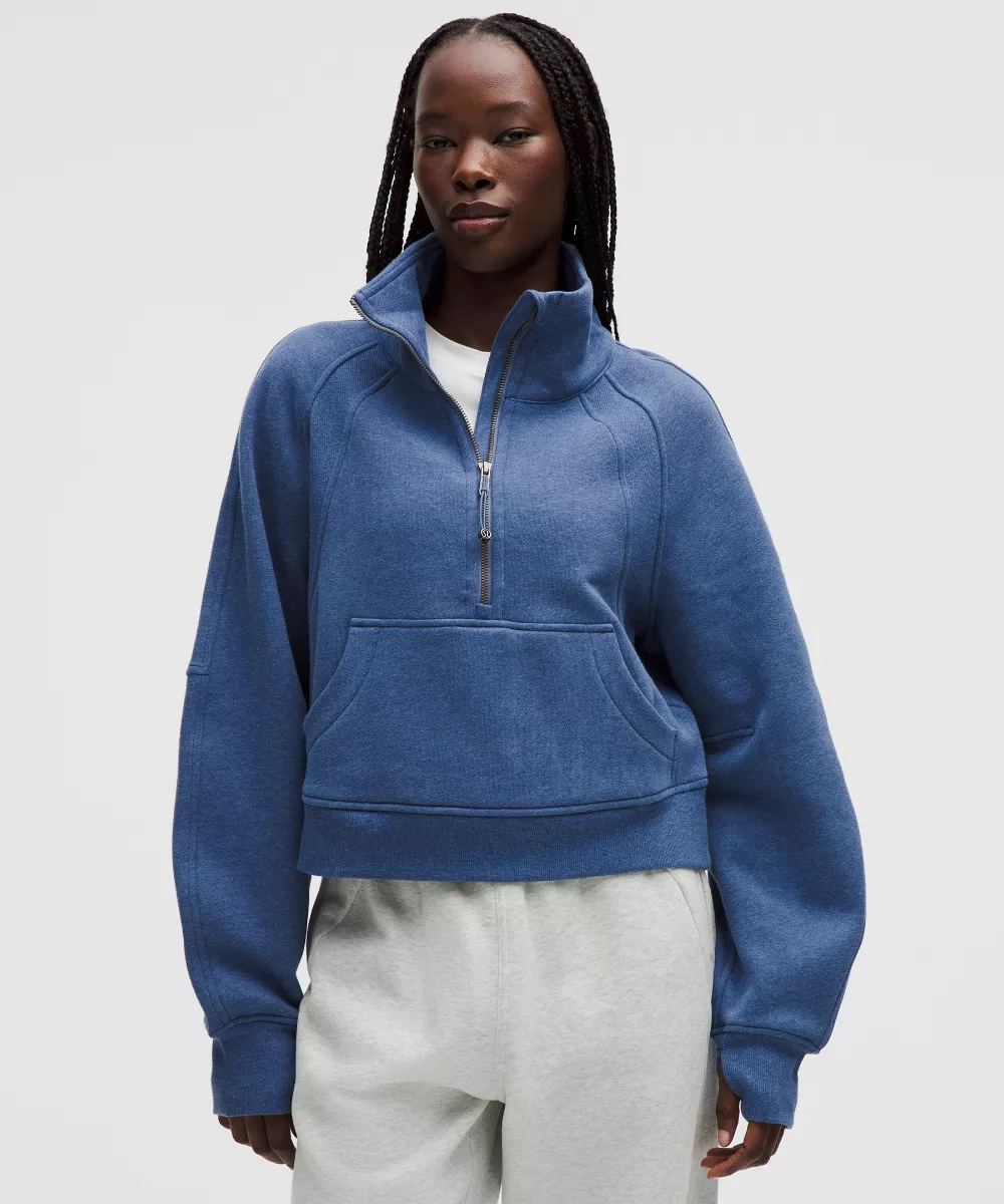 Scuba Oversized Funnel-Neck Half Zip