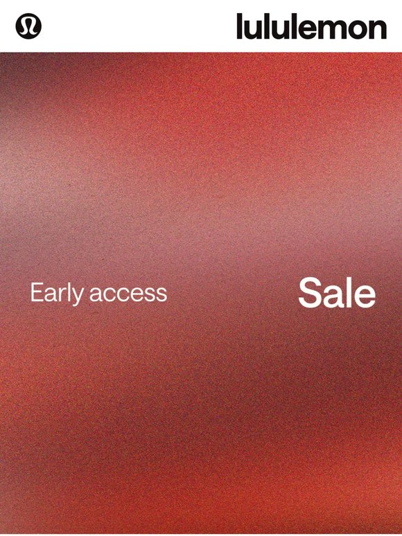 For you first: the Mid Year Sale.