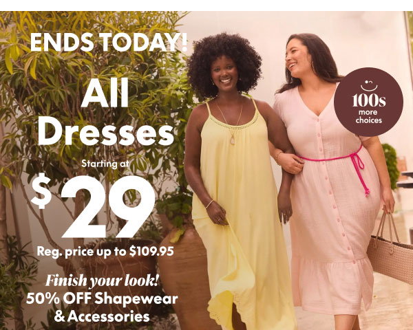 Dresses starting at $29