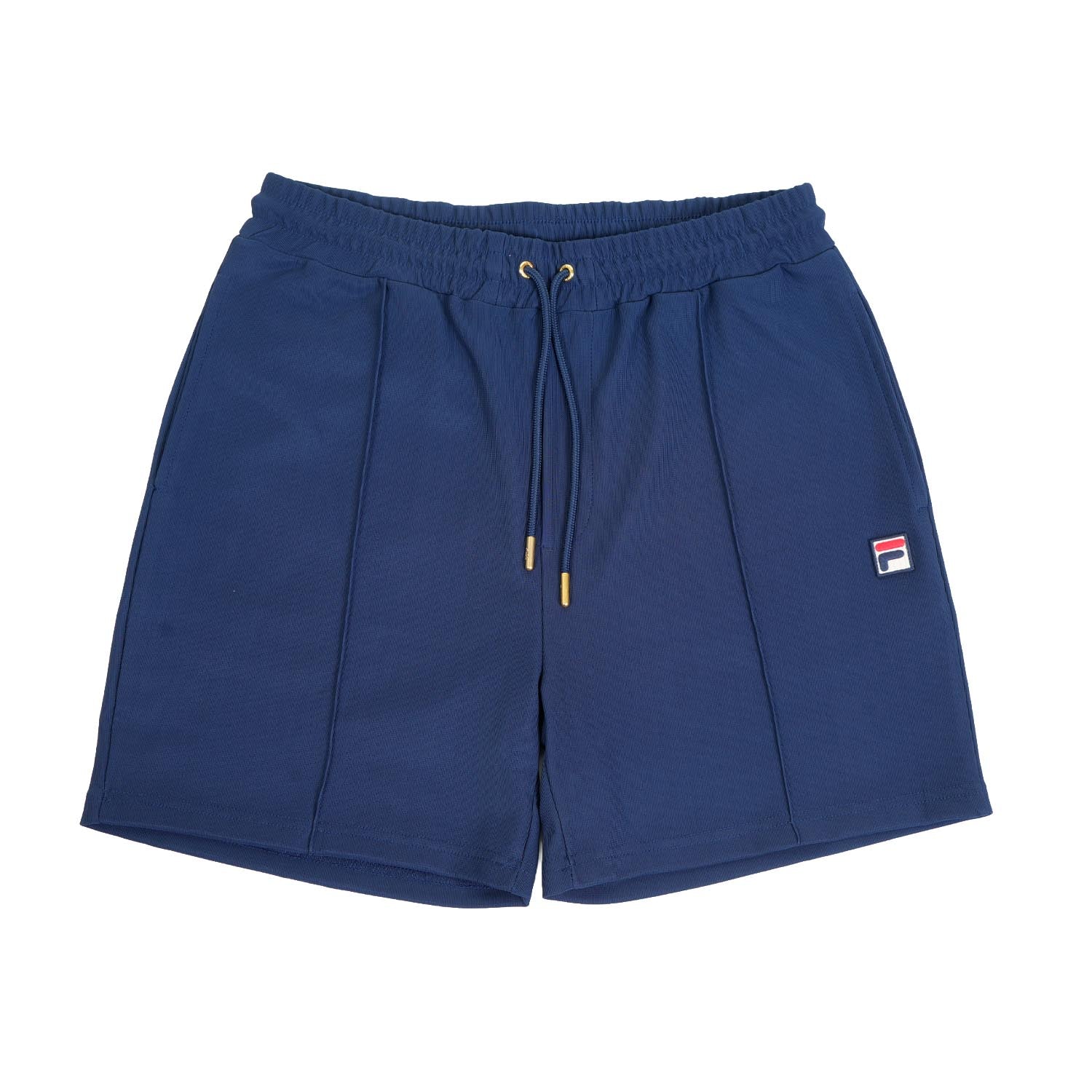 Image of FILA<BR>Eusebio Pin Tuck Shorts Navy
