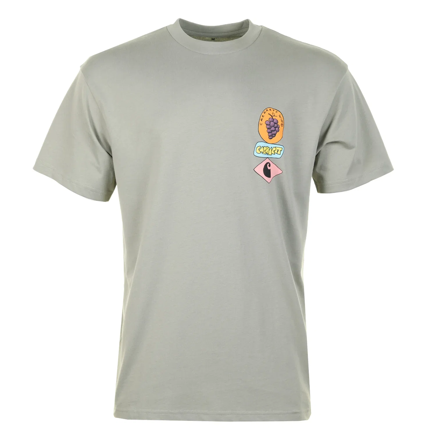 Image of CARHARTT WIP<BR>Short Sleeve Stacked Grapes T Shirt Shady Green