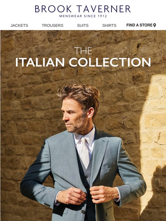 Crafted from Italian Fabrics