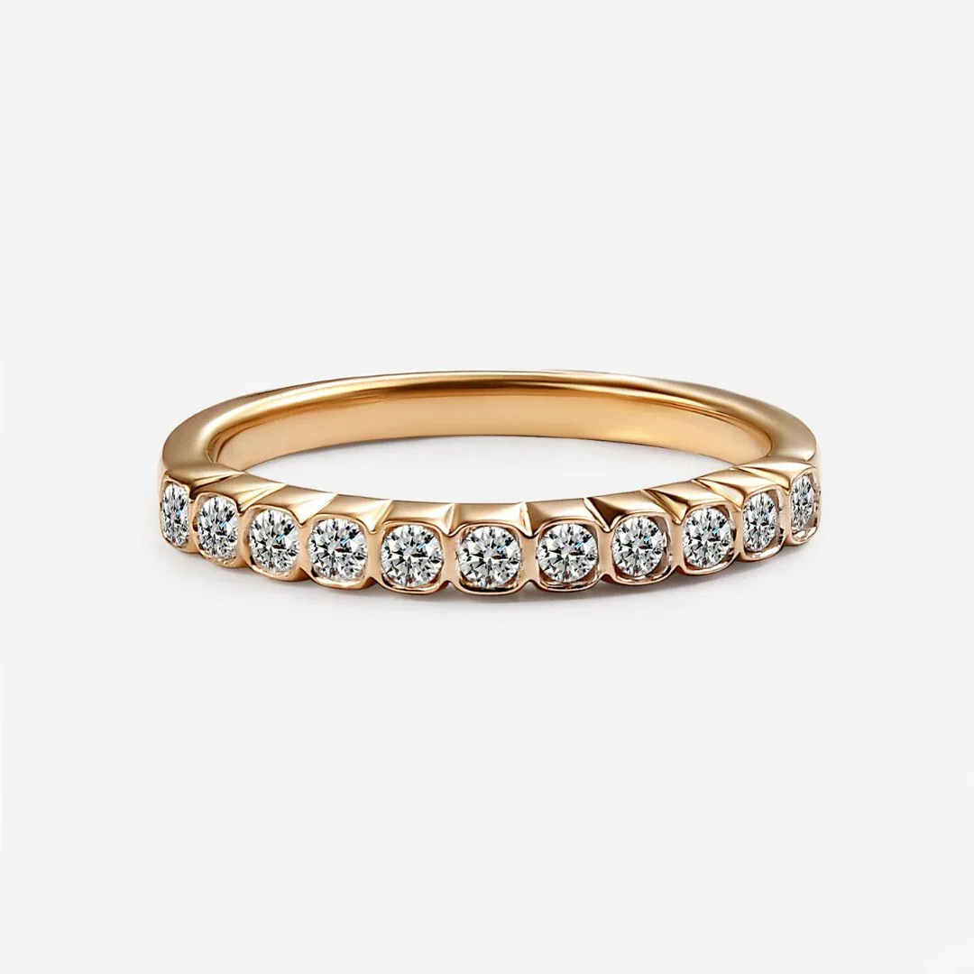 Image of Half Eternity Diamond Band Ring