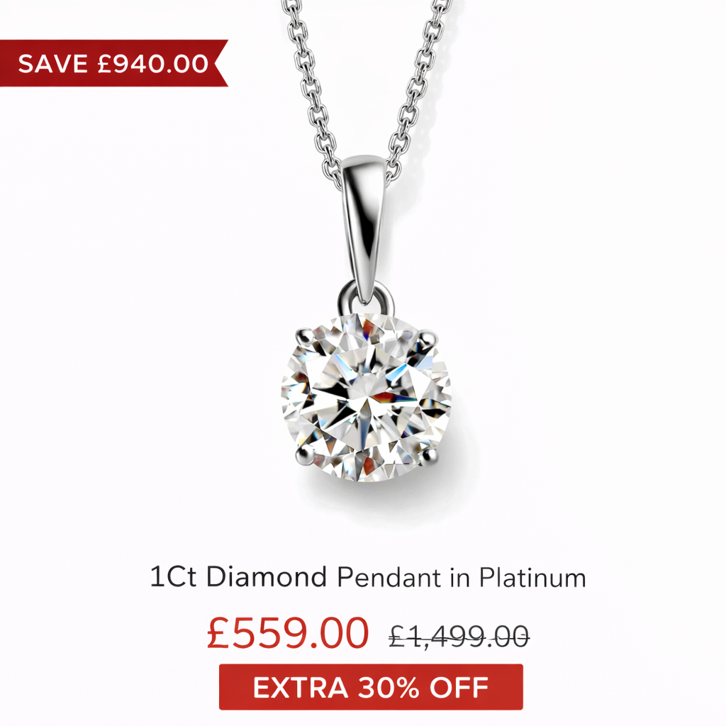 Versa Lab Grown Diamond Pendant in Platinum