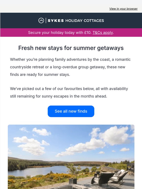 Fresh new stays for summer getaways ☀️