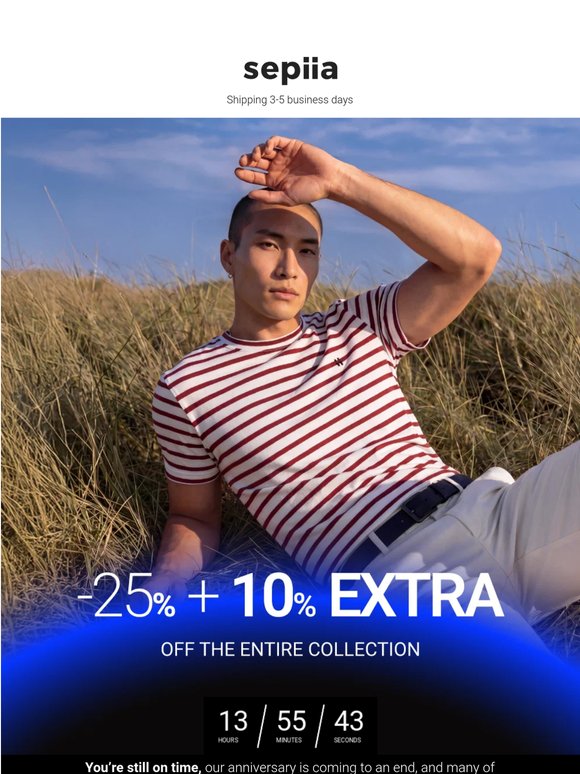 It's Almost Over! ⏰ 25% + EXTRA 10% OFF Sitewide