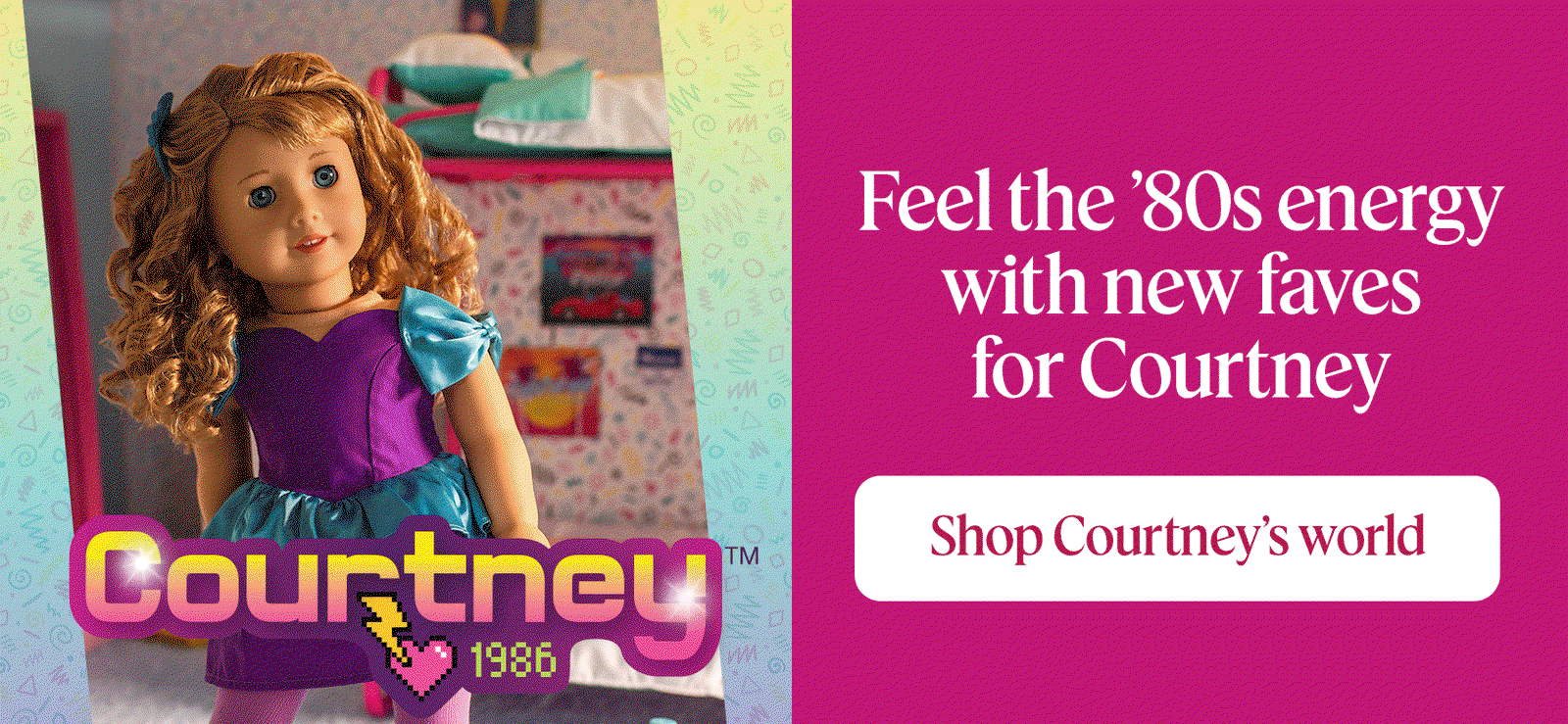 Feel the '80s energy with new faves for Courtney. Shop Courtney's World