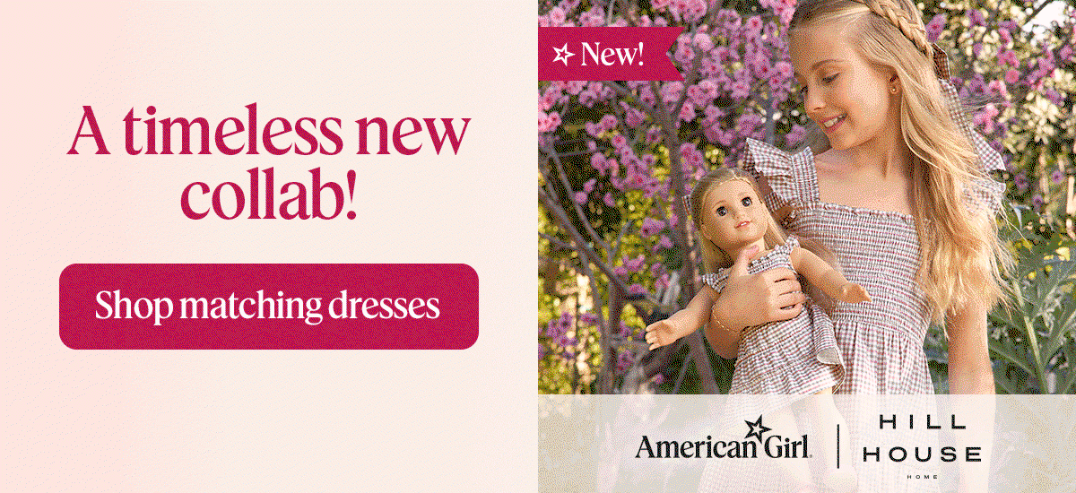 A timeless new collab! Shop matching dresses