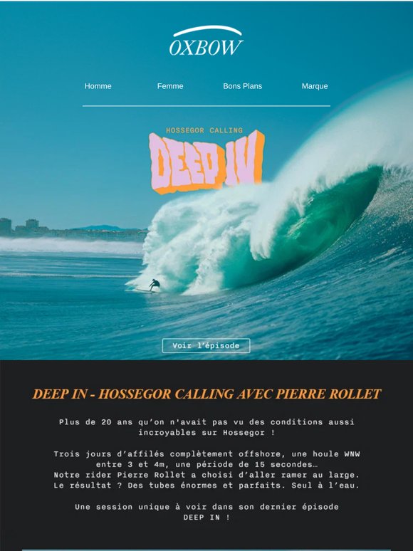DEEP IN - Hossegor calling avec Pierre Rollet, rdv ce soir à 21h !