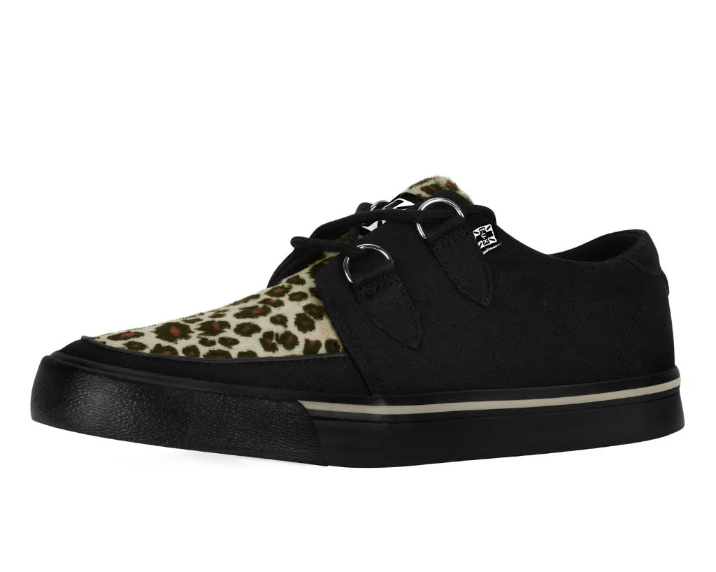 Image of Black & Leopard Vegan Sneaker