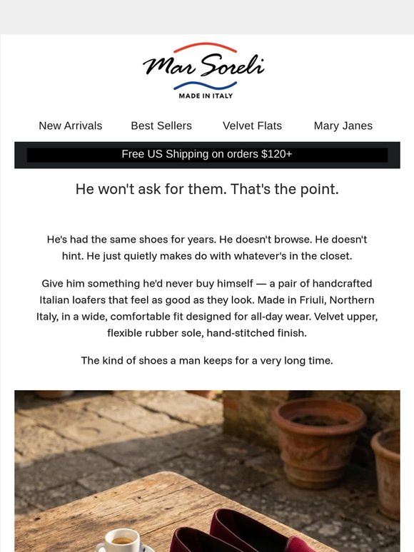 For the man who won't buy himself anything.