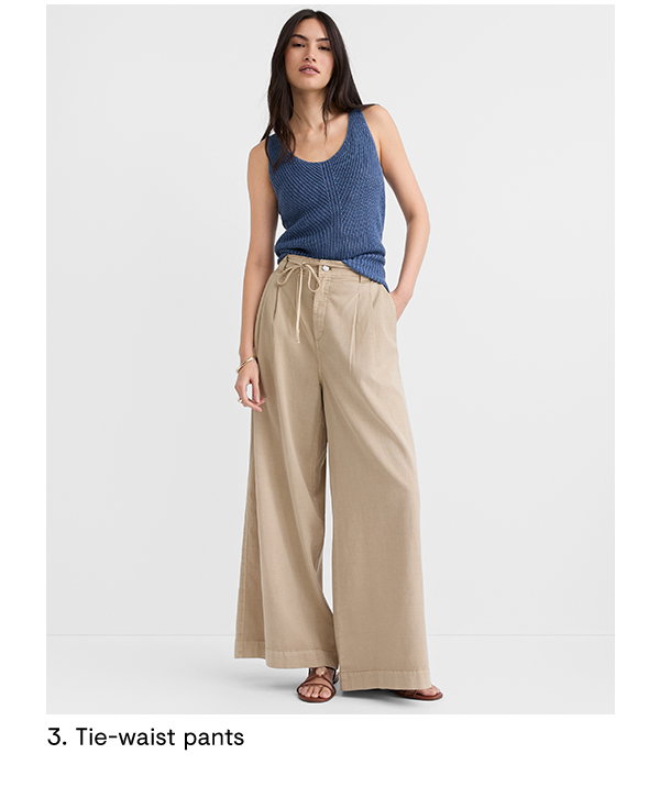 Tie-waist pants