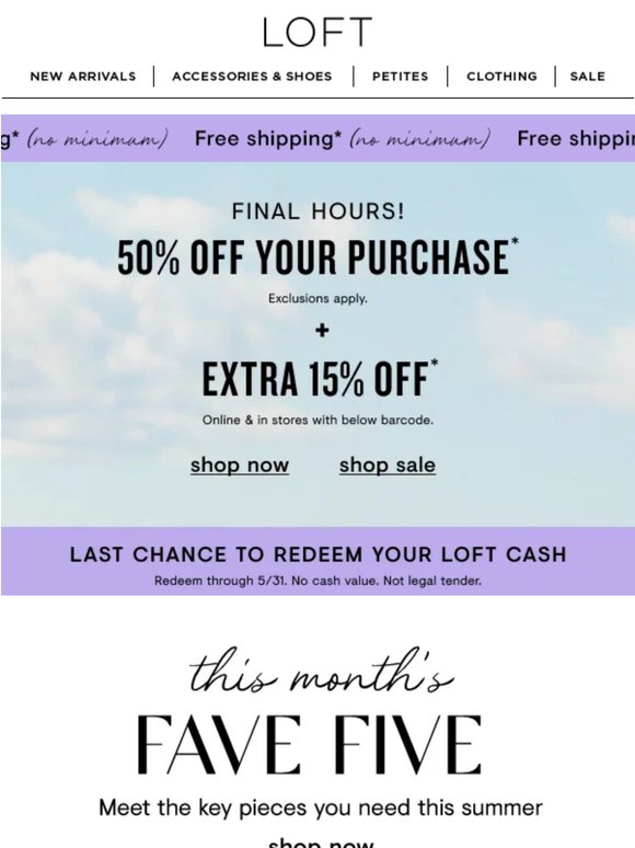 A *major* sale ends tonight!