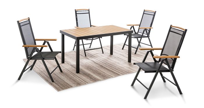 Gartenmöbel Set Merida 5-tlg.