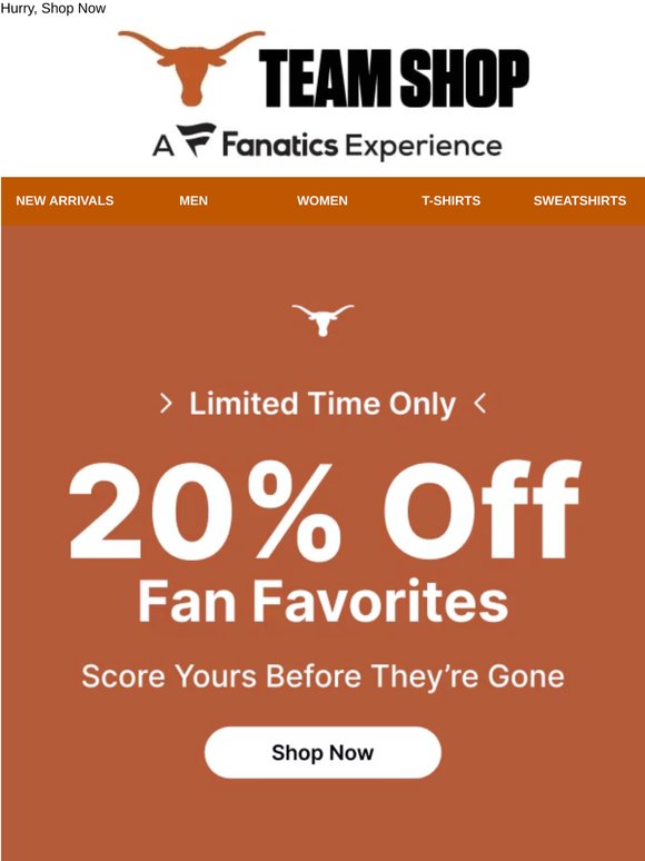 TODAY ONLY! 20% Off Savings