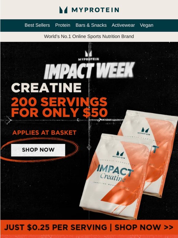 Creatine 🍍 200 servings for $50