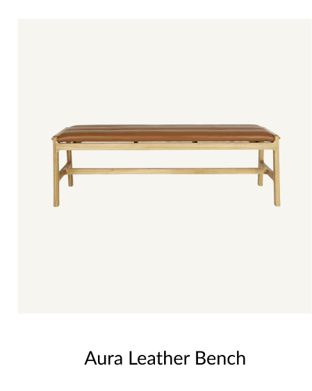 Shop Aura Leather Bench