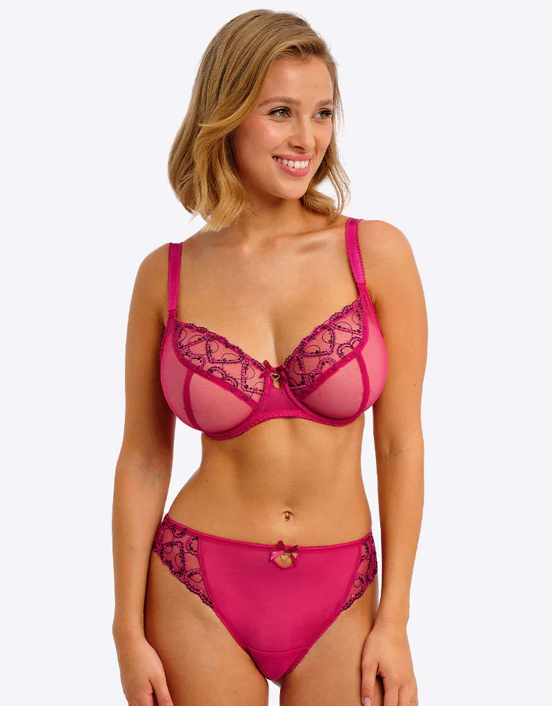 Freya Laurine Plunge Bra Raspberry Pink