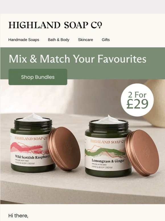 2 for £23 hand wash