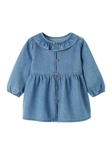Mädchen Baby Jeanskleid - blue stone