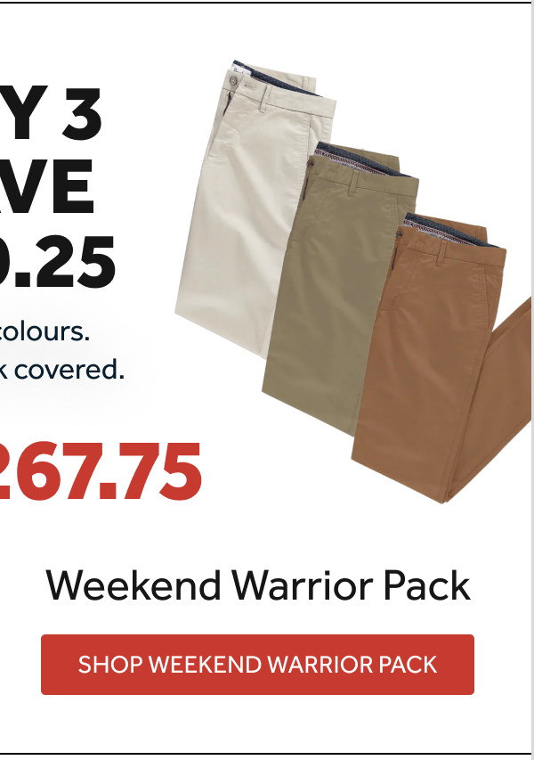 Weekend Warrior 3-Pack
