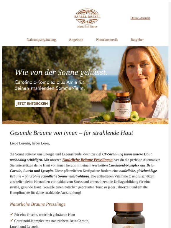 Natürliche Bräune ganz ohne Sonnenschäden ☀️