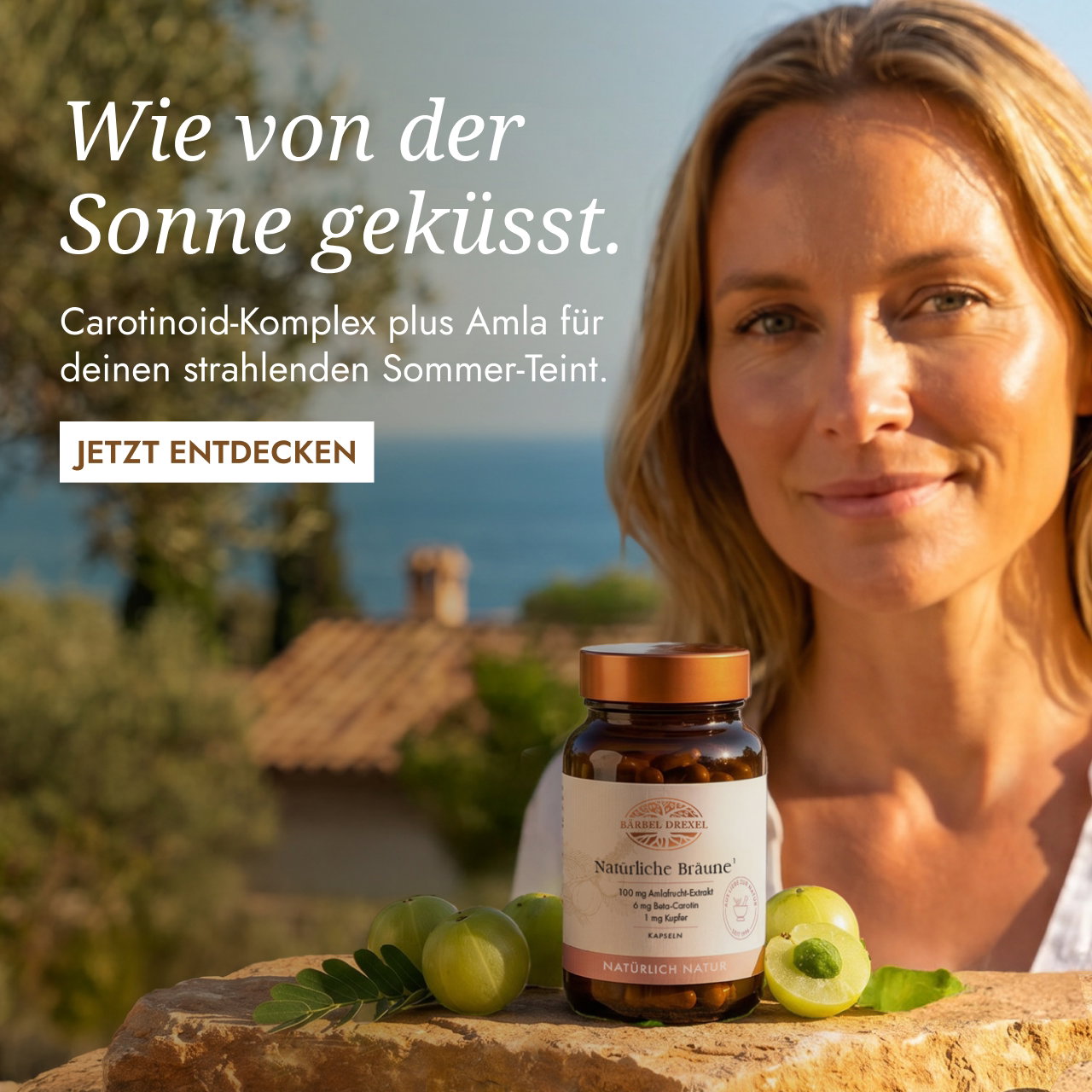 Natürliche Bräune Presslinge