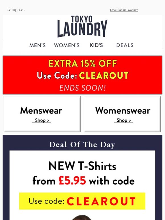 T-shirts from £5.95!