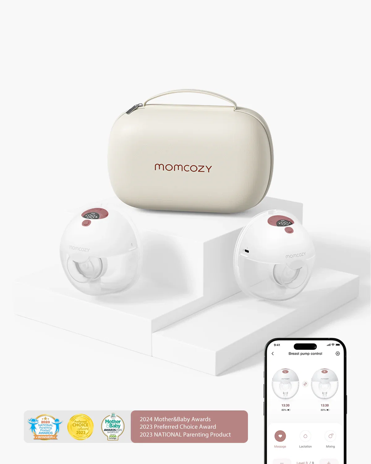 Image of M5 Smart Wearable Breast Pump – Upgraded with App Control