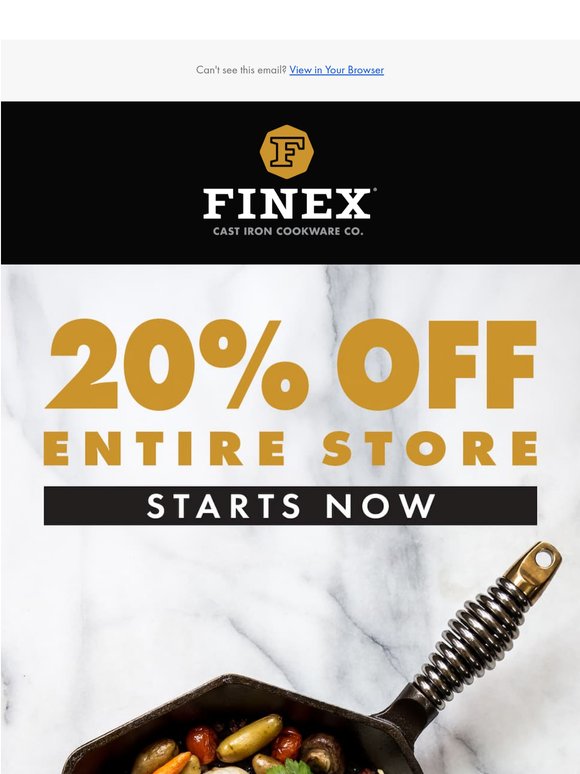 20% Off Sitewide. Our Biggest Sale Starts Now!