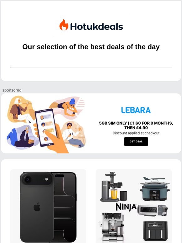 Our selection of the best deals of the day