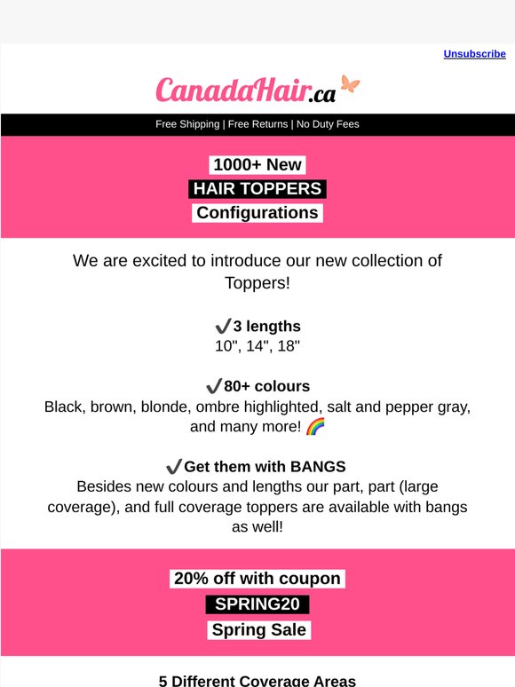 Toppers 📣 with Bangs 👩🏻