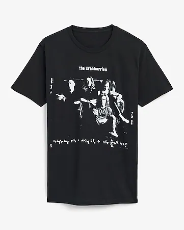 The Cranberries Black Graphic T-Shirt